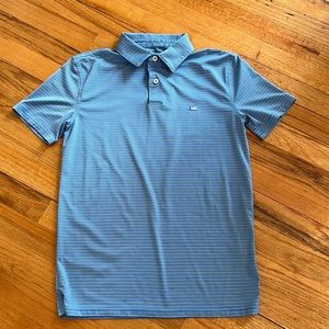 VGUC Southern Tide XL Blue striped polo